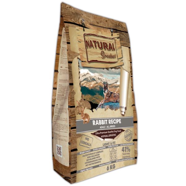 Natural Greatness Conejo Hipoalergénico para perro