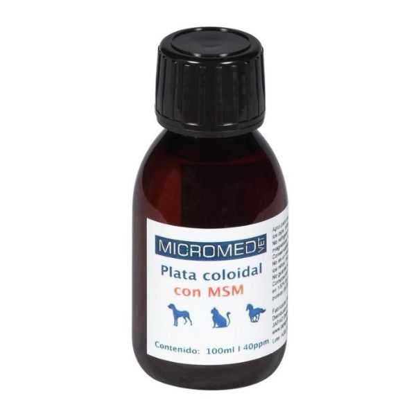 micromed plata coloidal liquida msm para perros gatos caballos