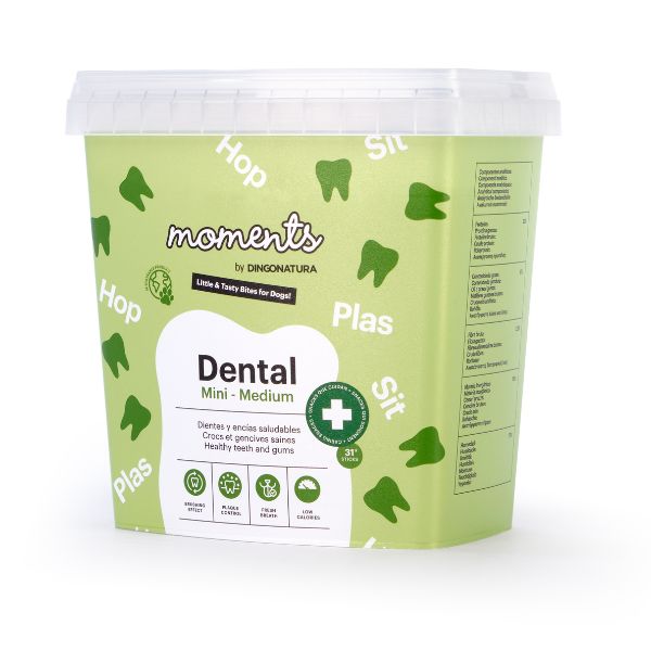 Moments dental mini medium sticks dentales naturales para perros 500gr
