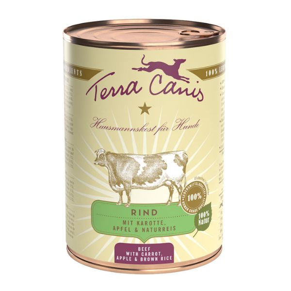 Terra Canis classic buey con zanahorias