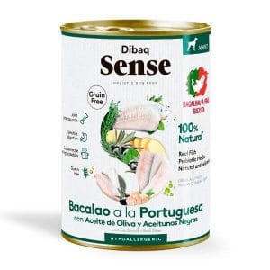 Dibaq Sense Grain Free Húmedo – Bacalao a la Portuguesa