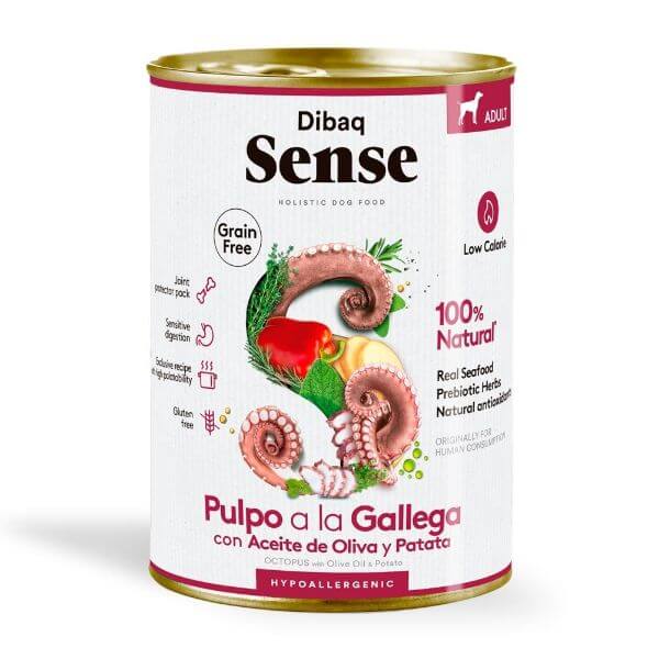 Dibaq Sense lata natural para Perros Grain Free Pulpo A La Gallega