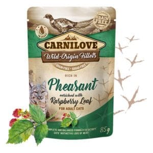 Carnilove húmedo completo para gatos – 85gr, Pollo con faisán
