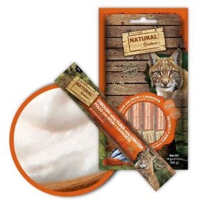 Natural Greatness Snack cremoso para gatos – Pollo con atún y langosta
