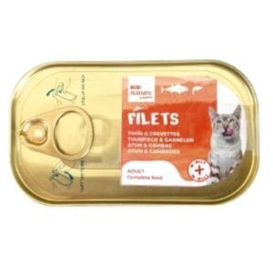 Bubi Nature Filets húmedo completo para gatos – Atún con pollo y gambas