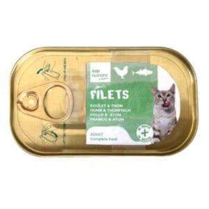 Bubi Nature Filets húmedo completo para gatos – Pollo con atún en caldo