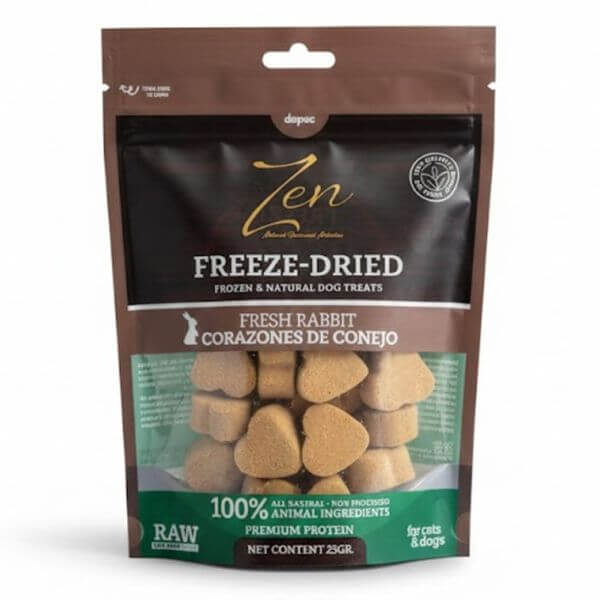 Zen Carne de conejo liofilizado para perros y gatos