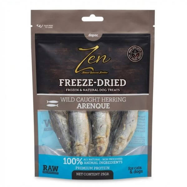 Zen snack liofilizado Arenque para perros y gatos