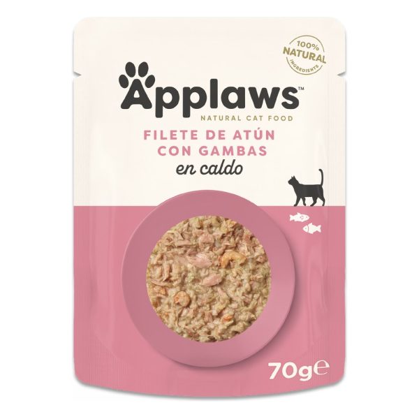 Applaws Pouch para gatos 70gr – Atún con gambas en caldo