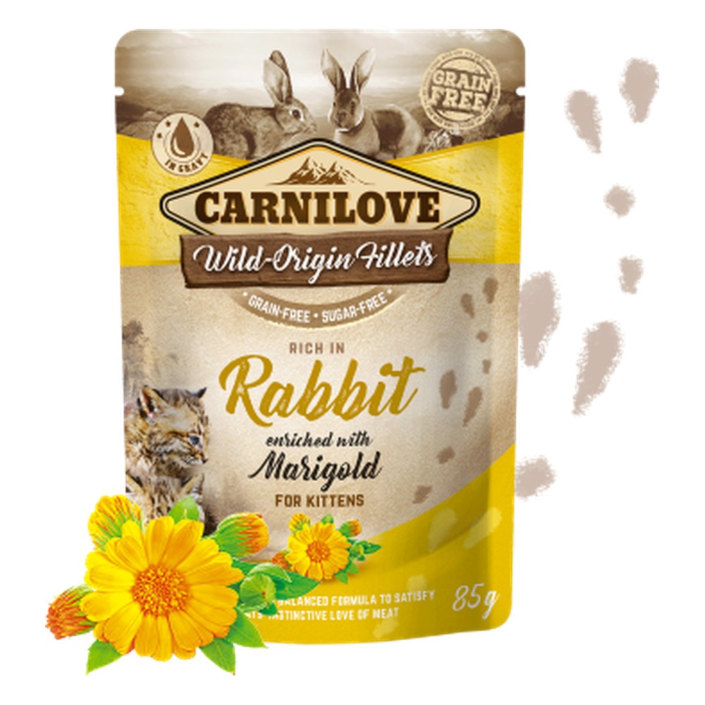 Carnilove húmedo completo para gatos - 85gr Pollo con conejo