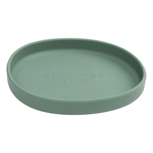 Comedero plano Silicona para perros y gatos – Myrtle Green