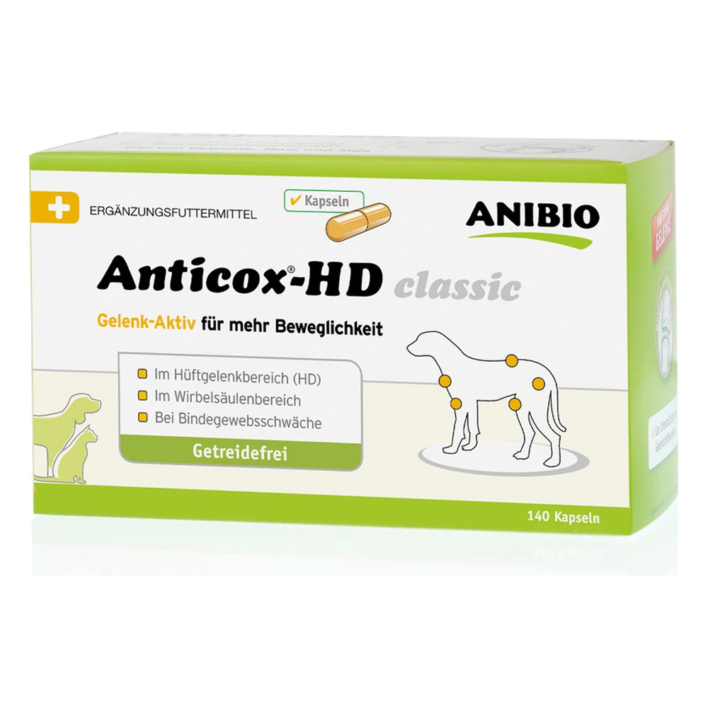 Comprar Anibio Anticox classic cápsulas Condroprotector natural para perros y gatos