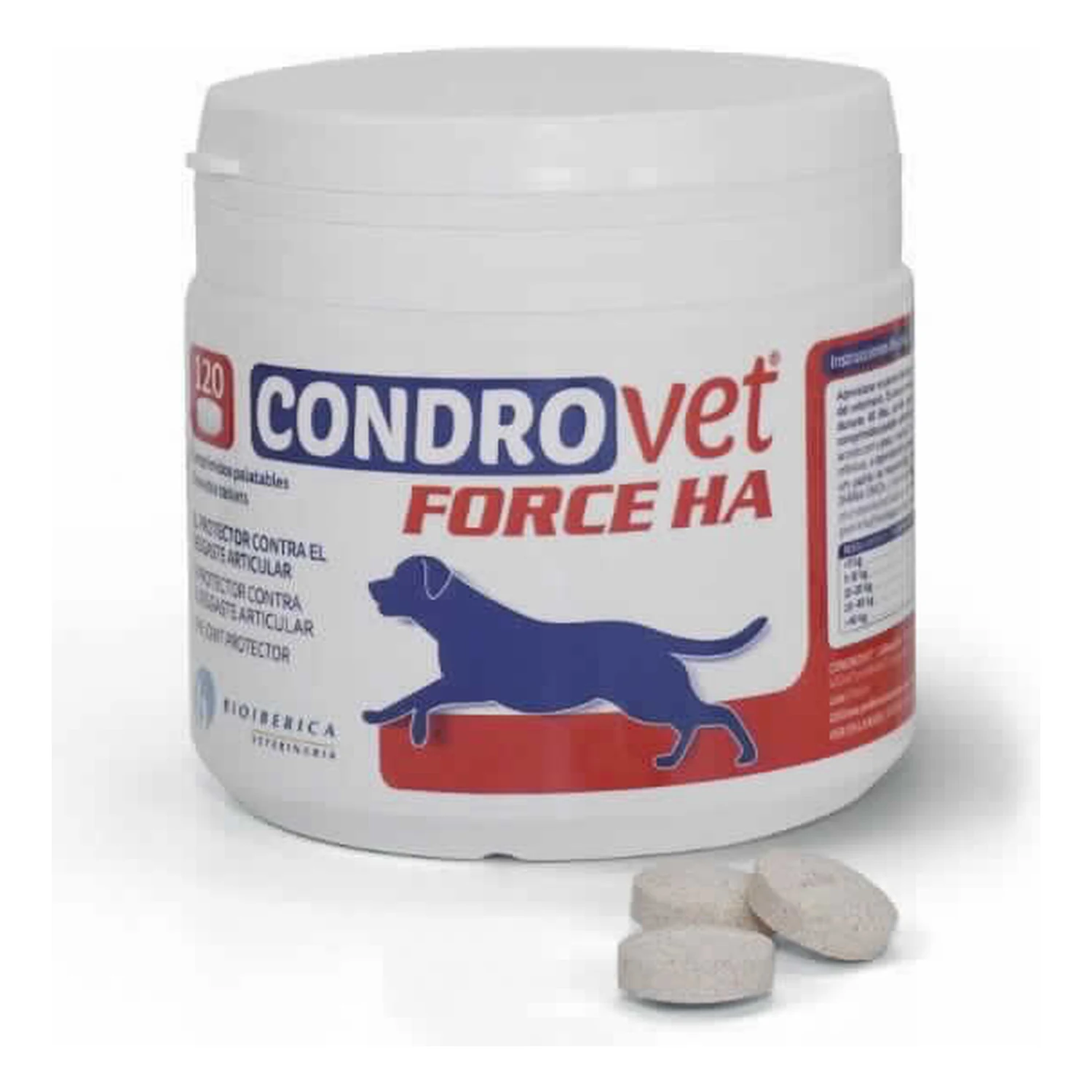 Condrovet Force HA – bote de 120 comprimidos