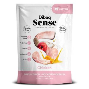Dibaq Sense Bocaditos en salsa para gato – Pollo para gatitos (Kitten)