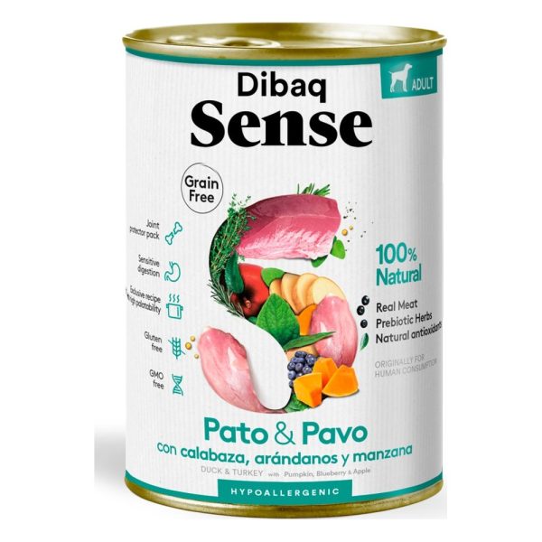 Dibaq Sense Grain Free Húmedo 380gr – Pato y Pavo