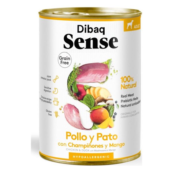 Dibaq Sense Grain Free Húmedo 380gr – Pollo y Pato