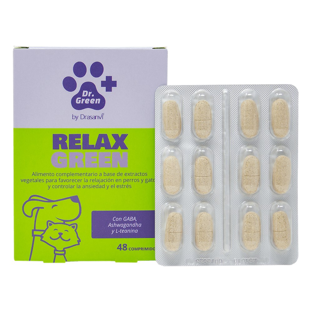 Dr. Green RelaxGreen – caja y blíster de comprimidos