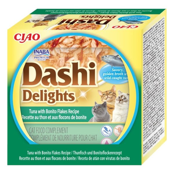 Inaba Dashi Delights para gato – Atún con copos de bonito