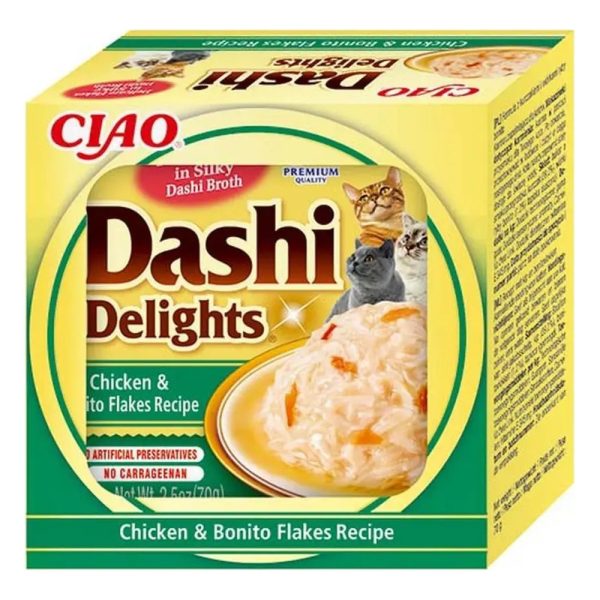 Inaba Dashi Delights para gato – Pollo con copos de bonito