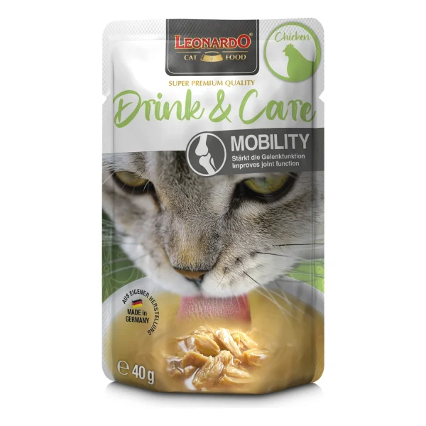 Leonardo Drink Caldo de Pollo Mobility Care para gatos