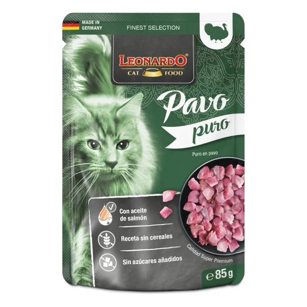 Leonardo Puro de Pavo para gatos
