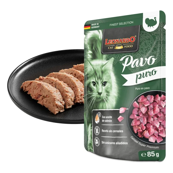 Leonardo Puro de Pavo para gatos