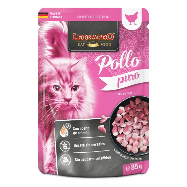 Leonardo Puro de Pollo para gatos