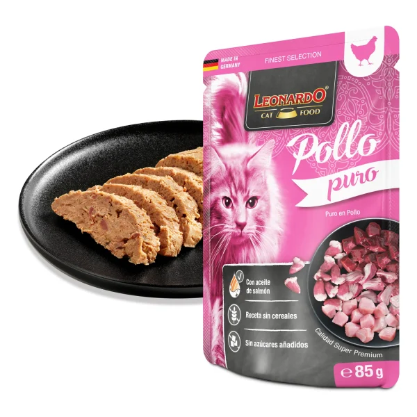 Leonardo Puro de Pollo para gatos