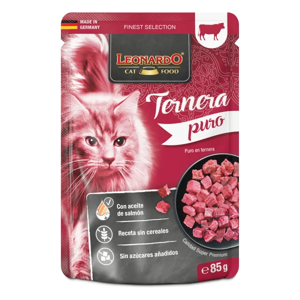 Leonardo Puro de Ternera para gatos