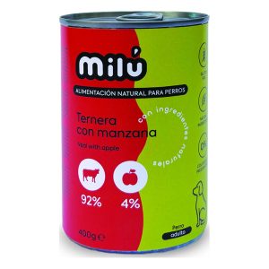Milu Monoprotéico 400gr – Ternera con manzana