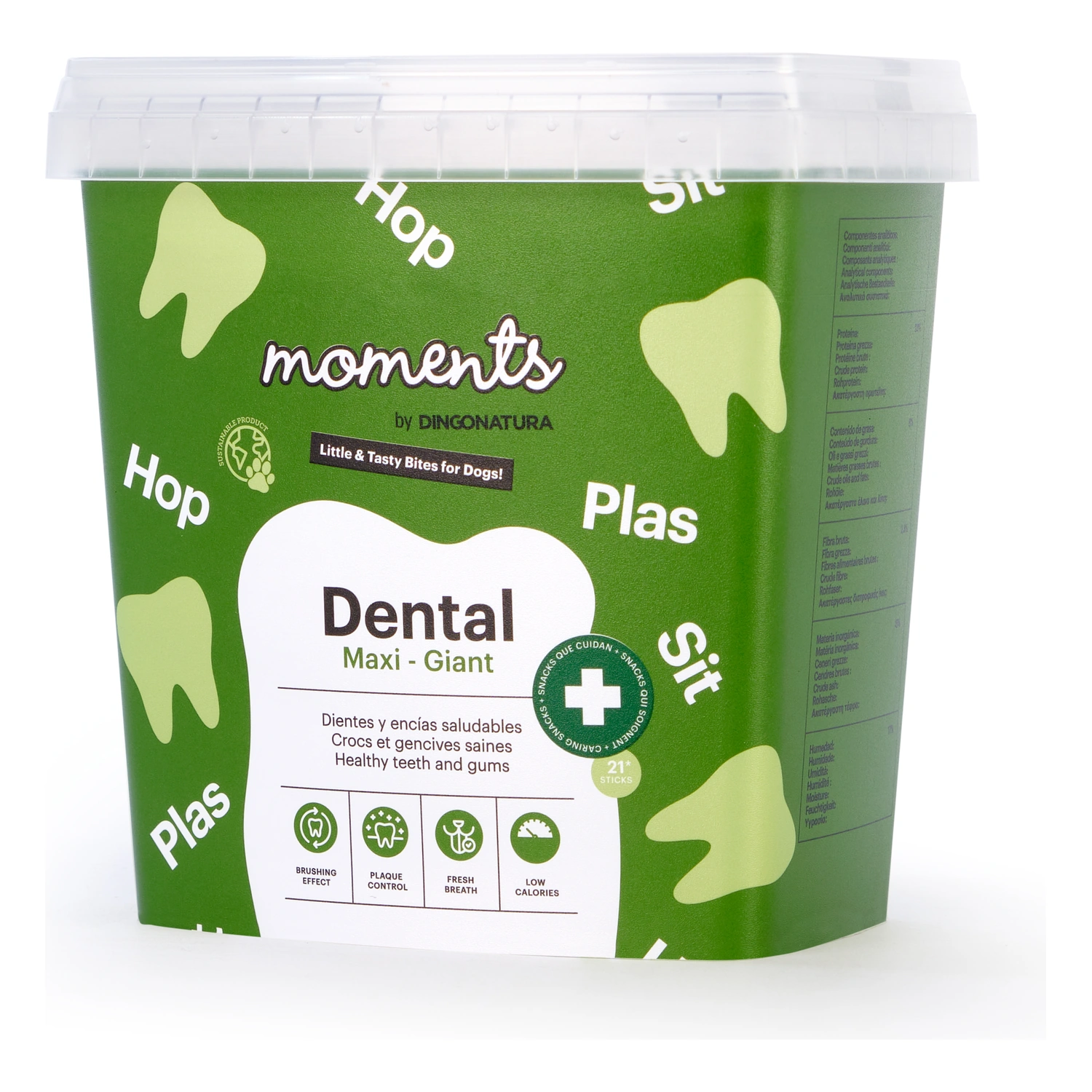 Moments dental maxi giant sticks dentales naturales para perros 500gr