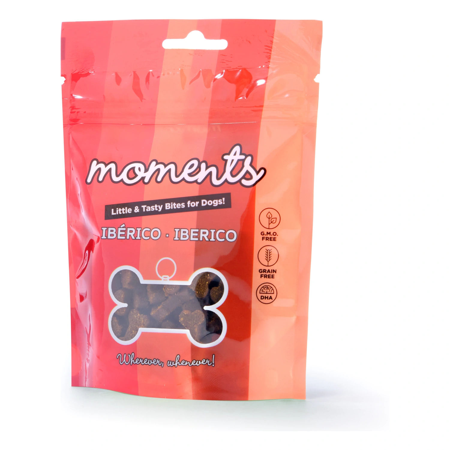 Moments porciones ibérico premios monoproteicos naturales para perros 60gr