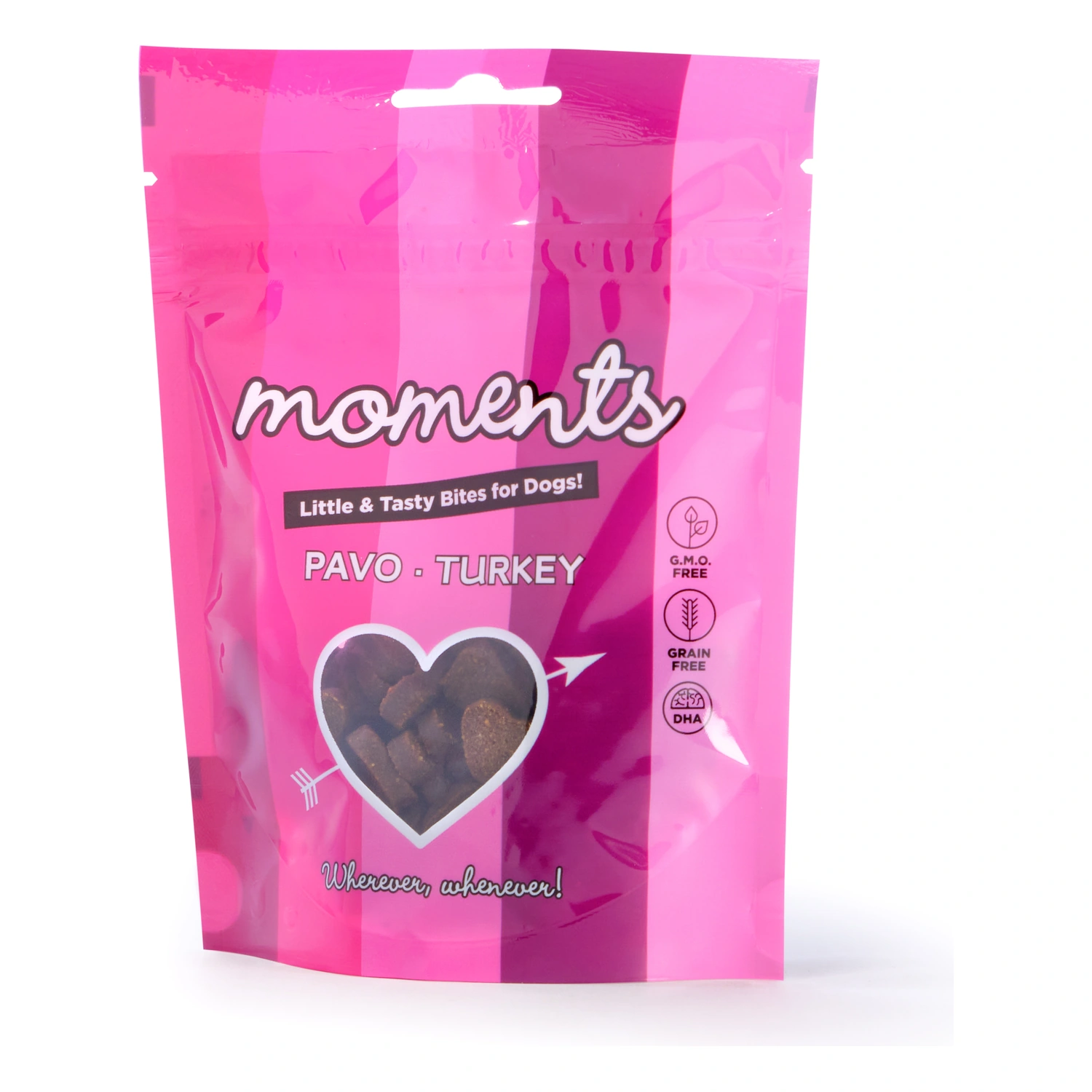 Moments porciones pavo premios monoproteicos naturales para perros 60gr