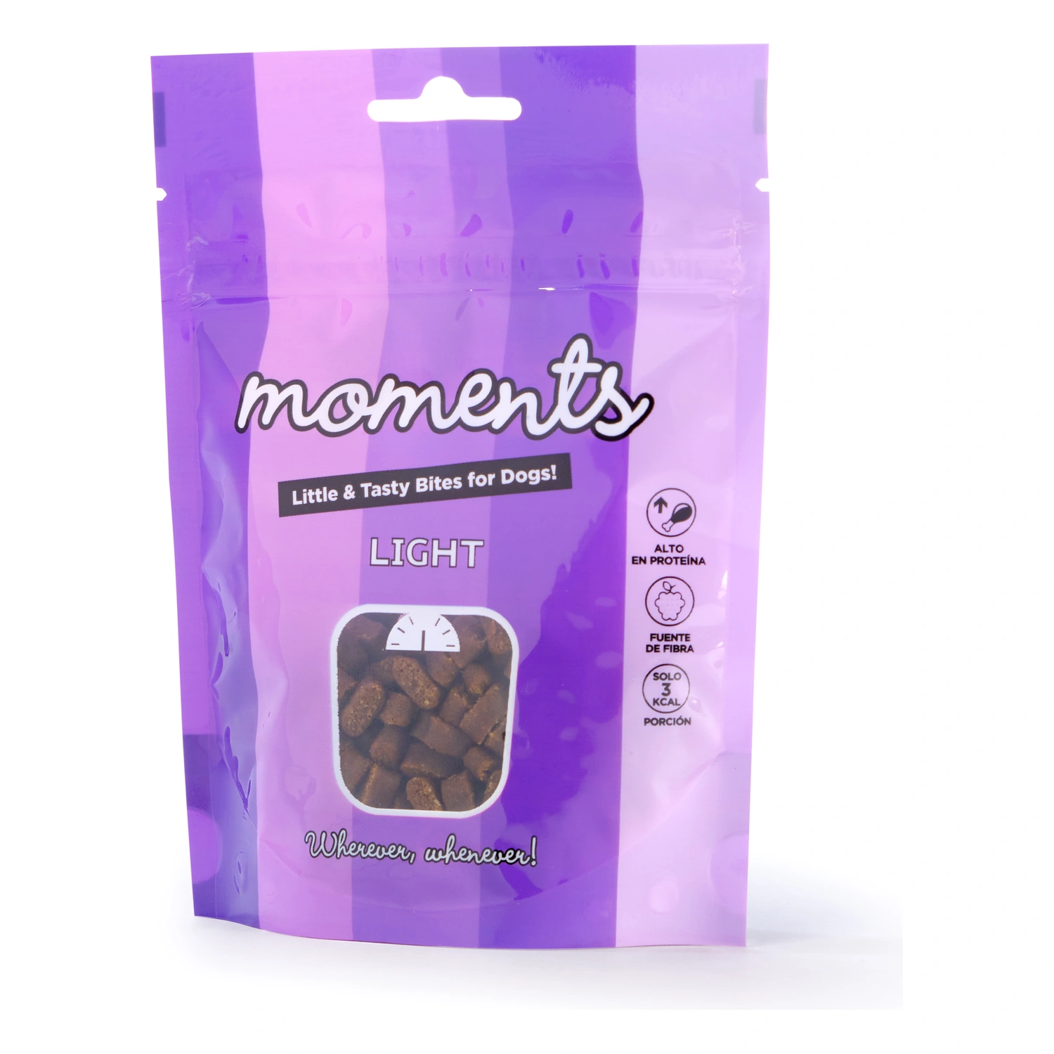 Moments porciones premios monoproteicos ligth naturales para perros 60gr