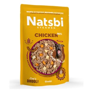 Natsbi Pollo al vapor para perros 500gr