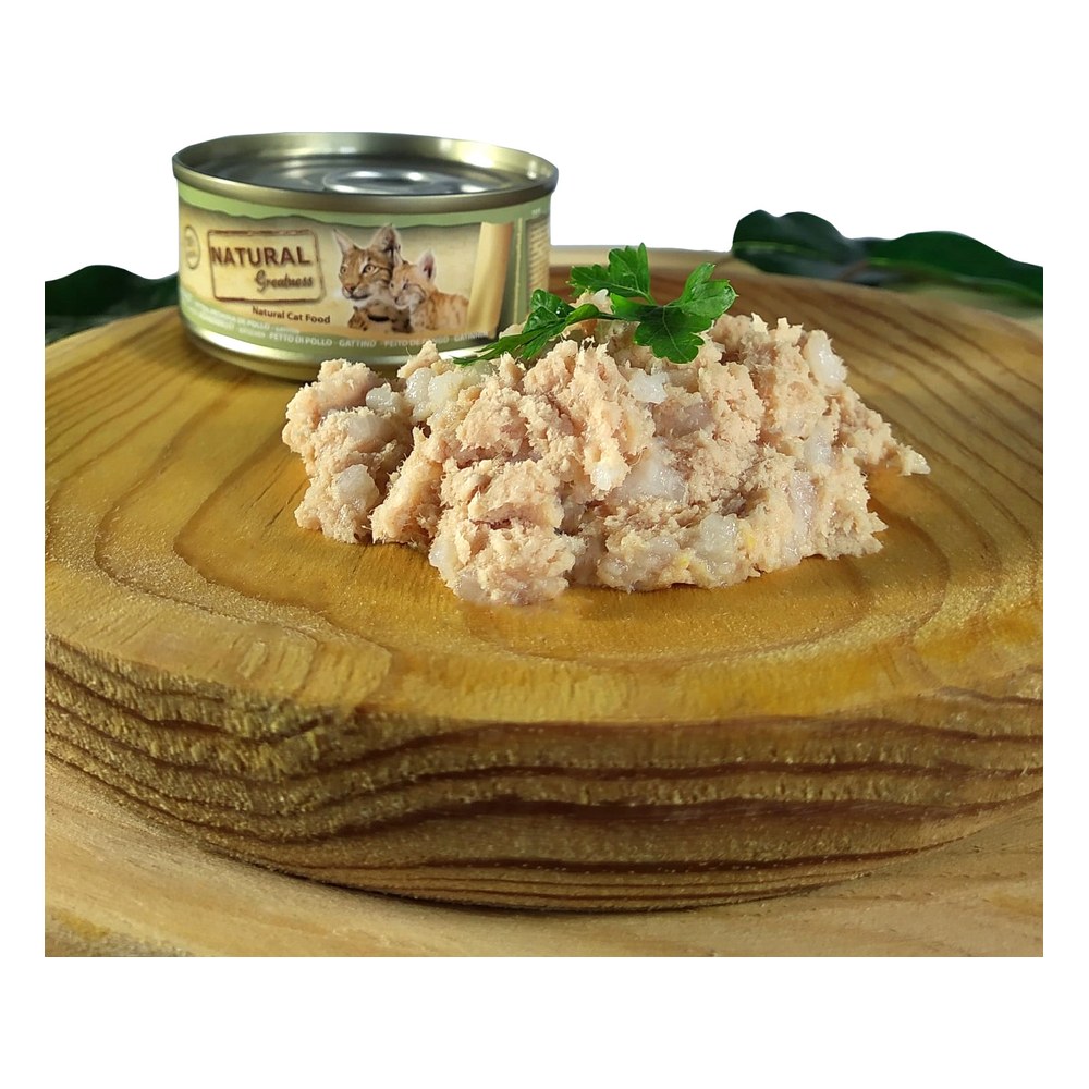 Natural Greatness Classic 70gr para gato - Pollo para gatitos (Kitten, en plato)