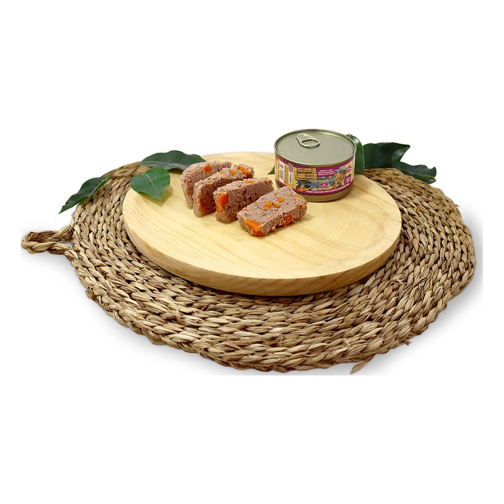 Natural Greatness Complet para gato - Conejo con pato (en plato)