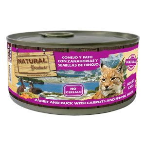 Natural Greatness Complet para gato – Conejo con pato