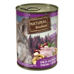 Natural Woodland para perros – 400gr, Conejo con patata