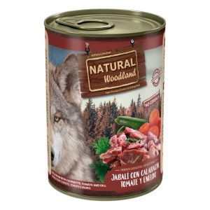 Natural Woodland para perros – 400gr, Jabali con calabacín