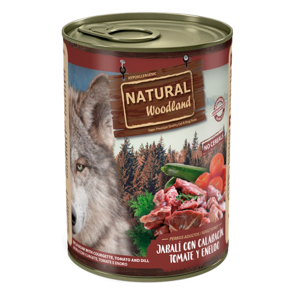 Natural Woodland para perros - 400gr Jabali con calabacín