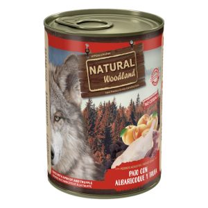 Natural Woodland para perros – 400gr, Pato con albaricoque
