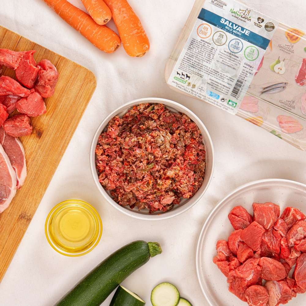 NaturCanin Menú de Salvaje – comida BARF congelada para perros