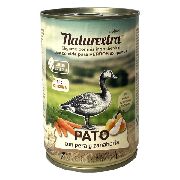 NaturExtra comida húmeda para perro 400gr – Pato