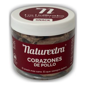 NaturExtra Corazón de Pollo Liofilizado para perros y gatos