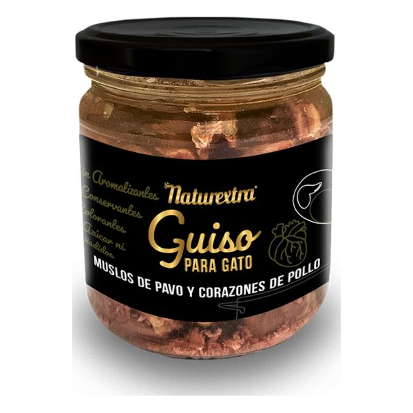 NaturExtra Guiso de Pavo para gatos con Taurina 170gr