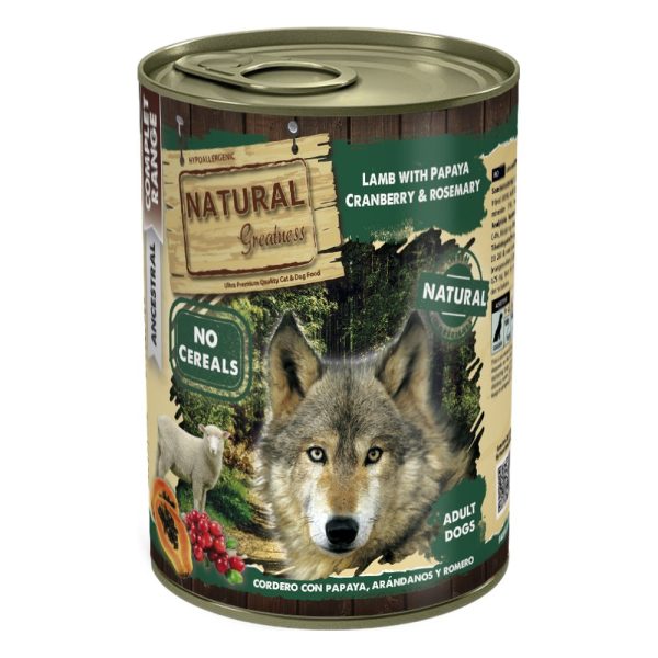 Natural Greatness Complet 400gr – Cordero papaya