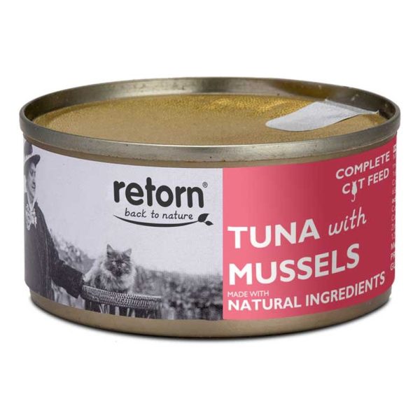 Retorn lata para gato – Atún con mejillones