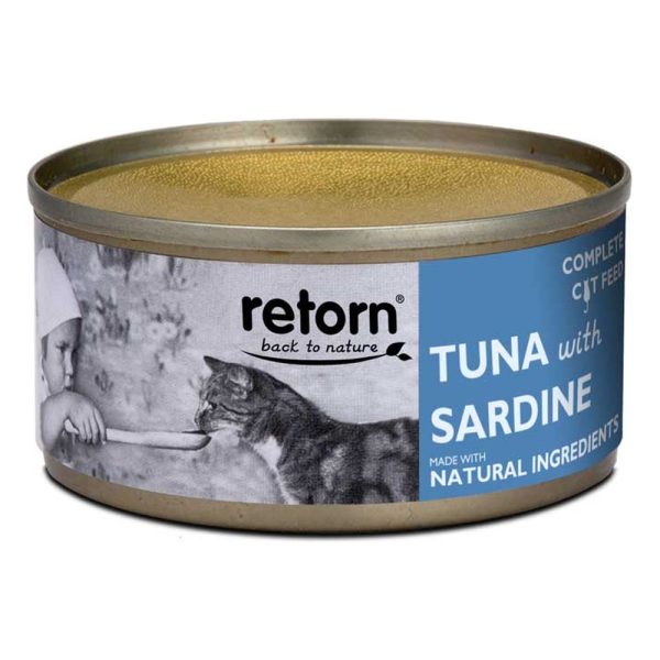 Retorn lata para gato – Atún con sardina